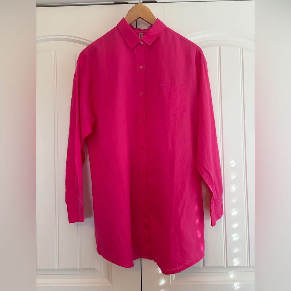 Men's Pink Button-Up Shirt